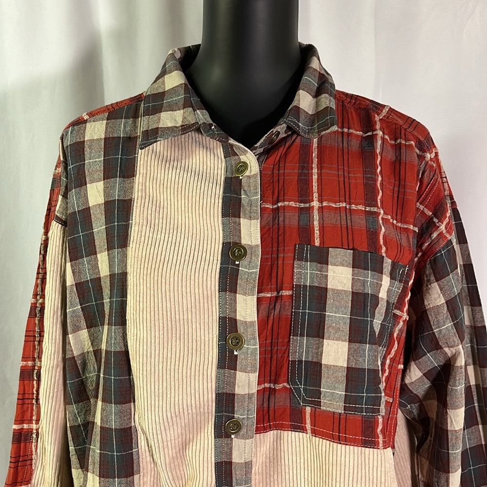 Ee:Some Multicolor Patchwork Plaid & Corduroy Mix… - image 4